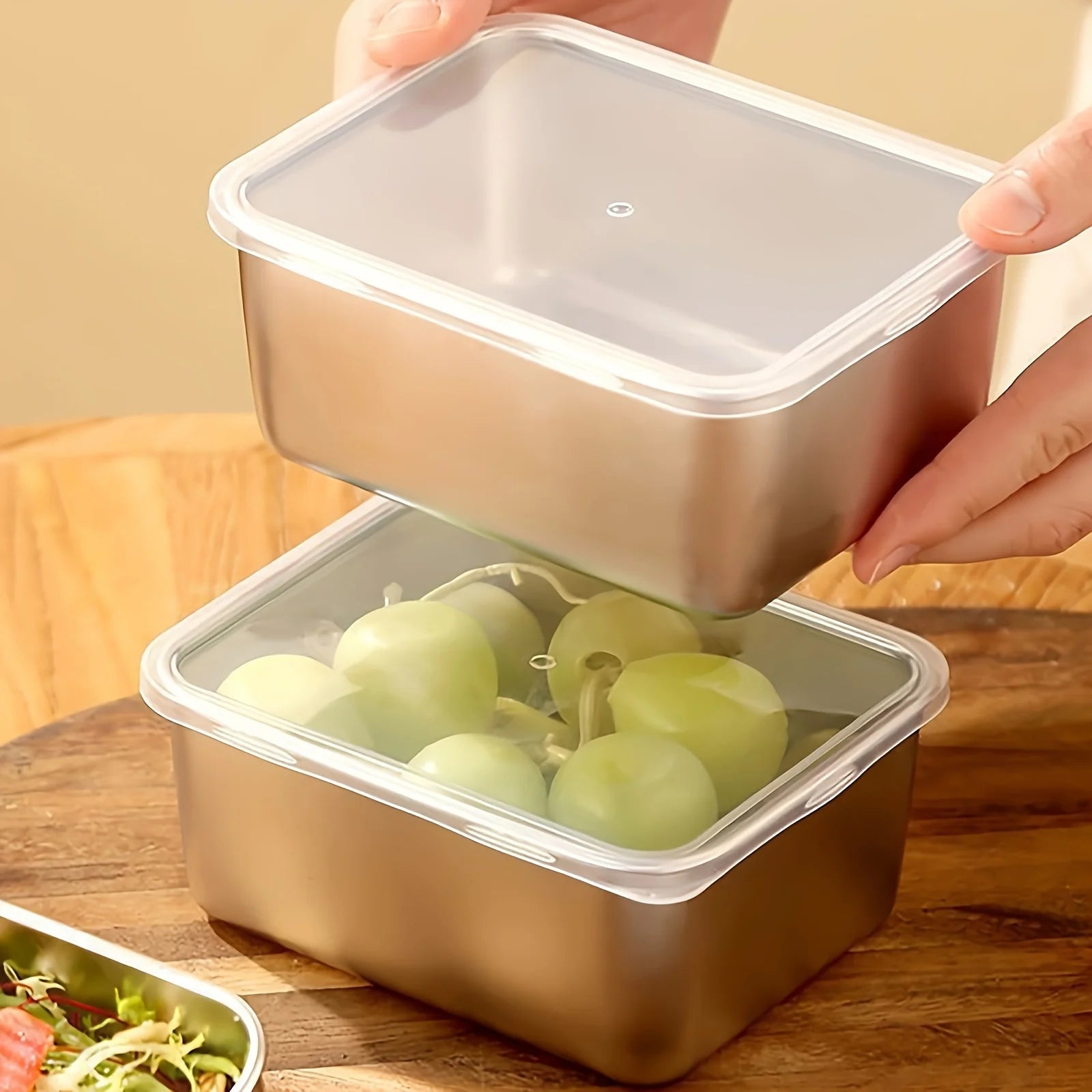 6-Piece Stainless Steel Food Storage Containers Set With Lids - Leakproof, Stackable & Reusable For Camping, Picnics, School - My Store