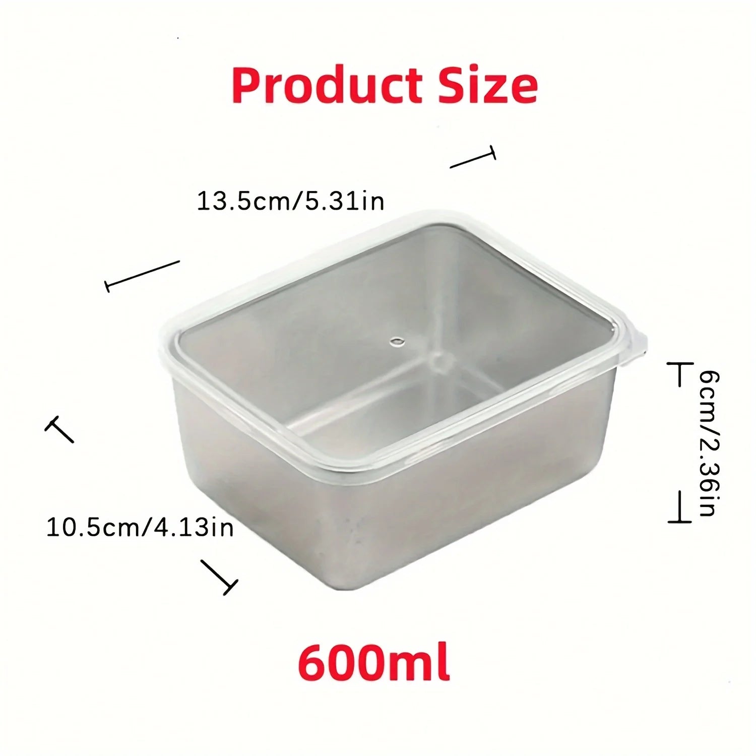 6-Piece Stainless Steel Food Storage Containers Set With Lids - Leakproof, Stackable & Reusable For Camping, Picnics, School - My Store
