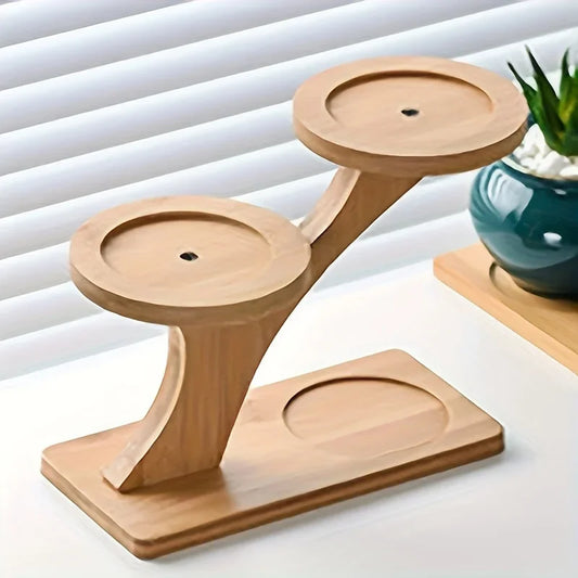 Multifunctional Bamboo Plant Stand, Home/Office/Balcony Decor, Perfect Gift for Garden Lovers, Holds Succulents & Potted Plants - My Store